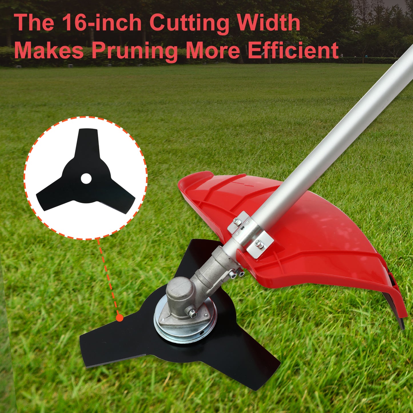 BAOKALER 31CC 4-Cycle Gas String Trimmer Weed Wacker, 16" Gas Weed Eater Weed Trimmer