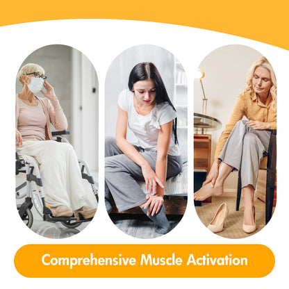 Baokaler Under Desk Elliptical Exercise Machine, Leg Exerciser While Sitting for Seniors, Electric Seated Pedal Exerciser, Mini Elliptical Machines for Home Office