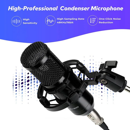 Condenser Microphone Bundle, Audio Mixer BM-800 Podcast Microphone with Voice Changer, Studio Equipment for Laptop Computer Vlog Living Broadcast Live Streaming YouTube TikTok