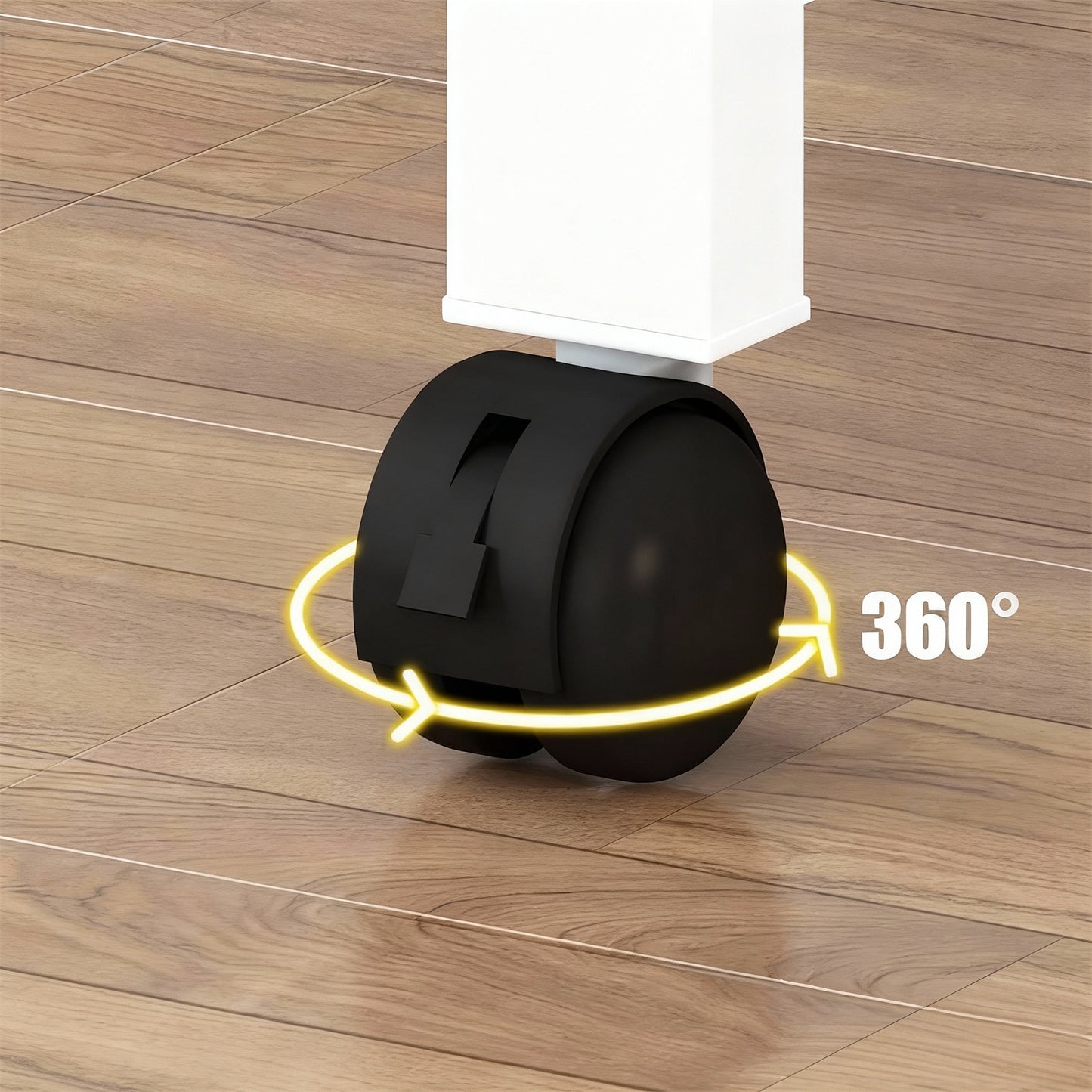 Clothes Rack With Wheels, Portable Clothing Rack With Shelves & Hooks, Heavy Duty Garment Racks for Hanging Clothes, Double Rods Multi-Functional Closet Rack for Bedroom, White