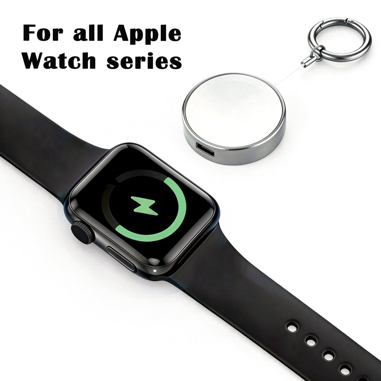 2026 Upgraded for Apple Watch Charger, Wireless Charger Compatible with iWatch Series Ultra SE 11 10 9 8 7 6 5 4, Fast Charging Portable Charger, for Travel Home Office, White