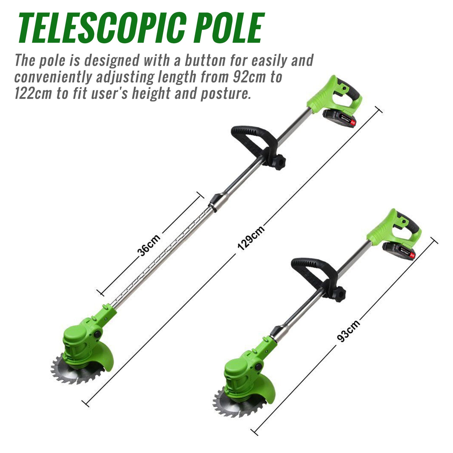 24V 650W Cordless String Trimmer + 21V Cordless Leaf Blower (150MPH) Combo Kit, with 3 Battery (2.0Ah Battery*2 + 4.0Ah Battery*1) and 2 Charger