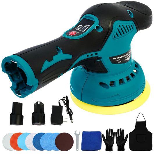 CATGOOD Cordless Car Buffers Polishers Kit, for Car Detailing and Waxing