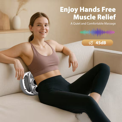 Massage Gun, 6 Head Electric Massage Guns with 3 Sets Massage Heads & 9 Modes, Gun Tool for Legs, Arms, Waist, Back, Buttocks, Relax Full Body Muscle, Gifts for Friends, Parents