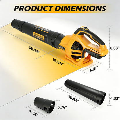 21V Portable Cordless Leaf Blower, 100MPH & 476CFM, 2?Speed Adjustable, Compatible with DEWALT 20V Battery, Tool Only, for Yard Lawn Driveway Cleaning