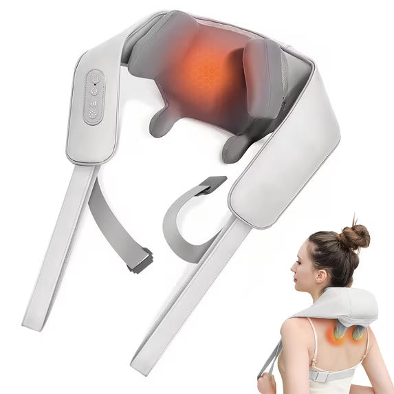 BAOKALER Neck Massager with Heat, 6D Shiatsu Cordless Deep Tissue Shoulder Massager for Ultimate Relaxation, Ideal Gift for Men and Women