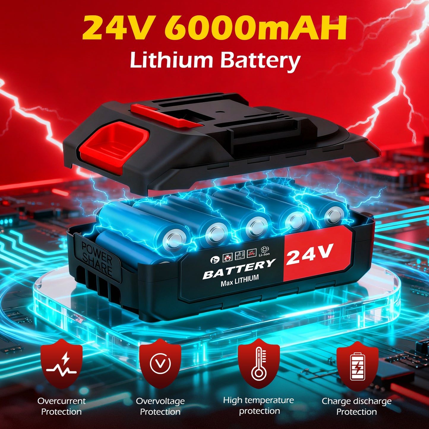 Leaf Blower, Electric Cordless Leaf Blower with 2 Batteries and Charger, 6 Speed Mode, Lightweight Battery Powered Leaf Blowers for Lawn Care, Blowing Leaves and Dust