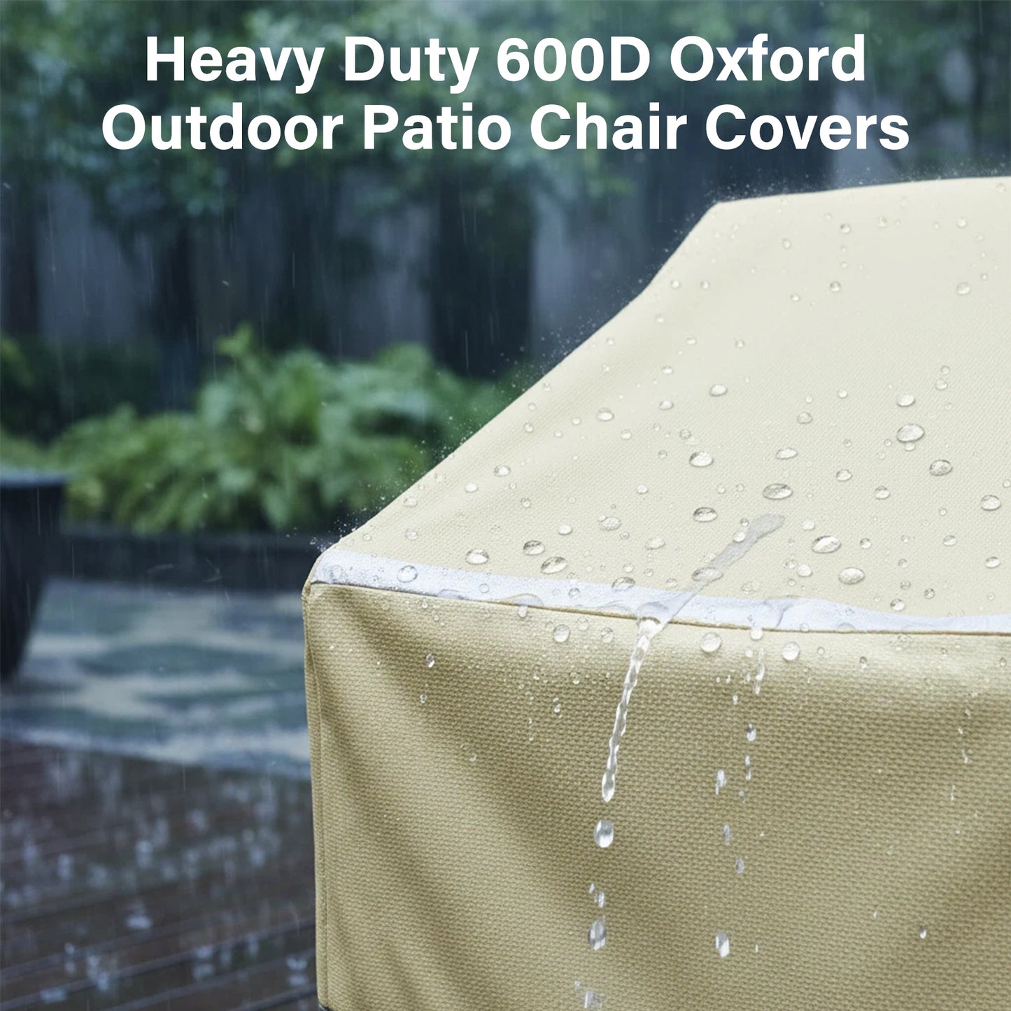 Patio Chair Covers,Outdoor Chair Cover,600D Waterproof/Dustproof Patio Furniture Covers for Outdoor Furniture, 32" L x 37" W x 36"H