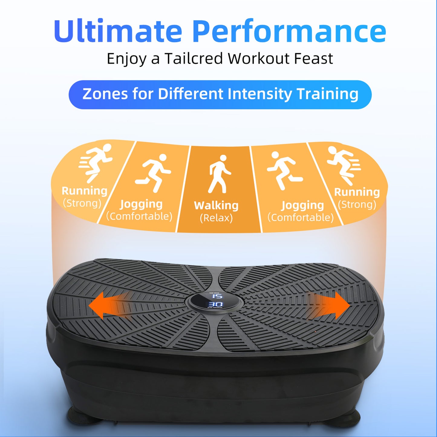 Vibration Plate Exercise Machine, Lymphatic Drainage Machine, Whole Body Workout Resistance Bands, Remote Control for Home Weight Loss and Training