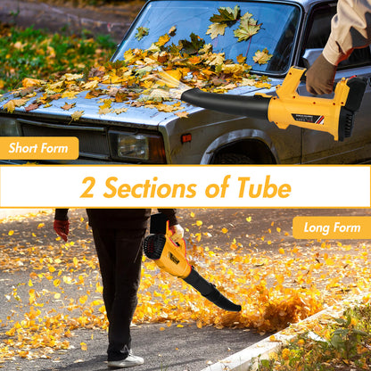 Leaf Blower, 170MPH 21V Leaf Blower Cordless with 2X6.0Ah Battery & Charger, Electric Leaf Blower for Lawn Care, Battery Powered Leaf Blower for Snow Blowing & Yard Patio Garden Cleaning