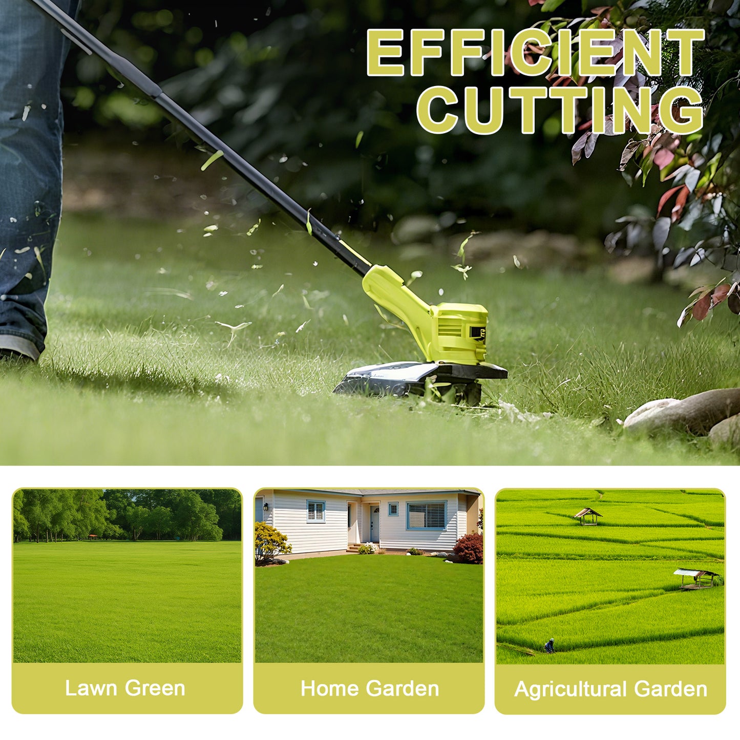 Nylon Weed Eater Bladed Head for Ryobi 18V 24V & 40V String Trimmers w/20 Blades