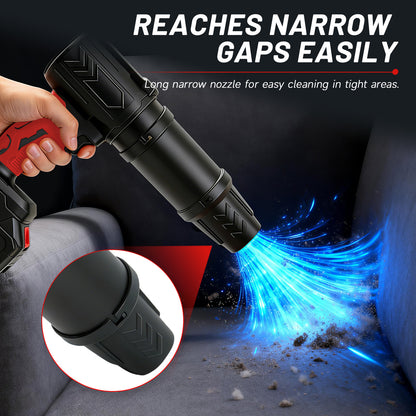 Cordless Leaf Blower, 950000 RPM Electric Leaf Blower with 2 X 4.0Ah Batteries & Charger, 111MPH Lightweight Handheld Blower for Patio Cleaning Blowing Leaves & Dust, Black