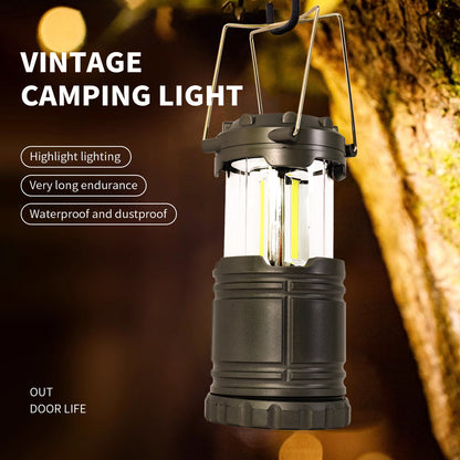 Baokaler LED Camping Lanterns, 4 Pack camping lights, Lamp Light, Collapsible Battery Flashlight, Camping Accessories, Gray