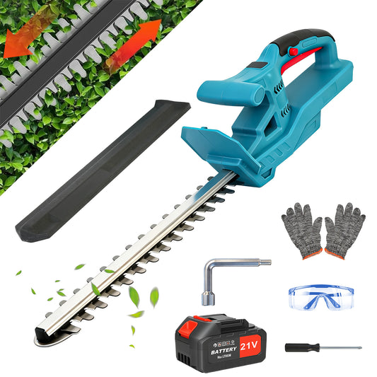 Baokaler 21V Cordless Hedge Trimmer, 20 Inch Hedge Trimmer for Bush Shrub Cutting, 3.0 AhBattery and Charger Included