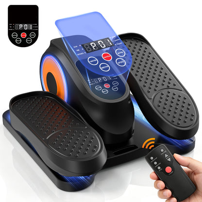 BAOKALER Under Desk Elliptical, Leg Exerciser for Seniors While Sitting, Elliptical Exercise Machine with Remote Control, 12 Adjustable Speeds