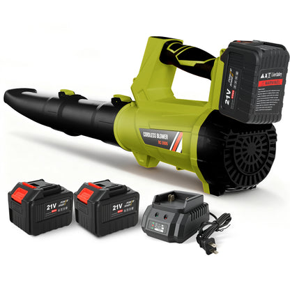 Leaf Blower, 650CFM/280MPH Electric Cordless Leaf Blower with 2*6.0Ah Batteries and Charger, 6 Speed Mode, Lightweight Leaf Blowers for Blowing Leaves, Lawn Care, Patio Cleaning and Dust