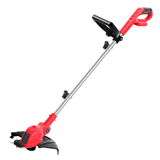 CATGOOD Cordless String Trimmer, 2AH Battery Powered Weed Trimmer with Fast Charger, Red