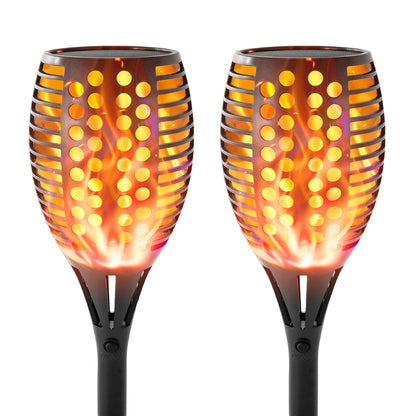 43" Solar Outdoor Lights, 96 LED, Higher & Larger Flickering Flame Solar Torch Lights Waterproof Outdoor Pathway Lights for Garden Patio Yard 2 Pack