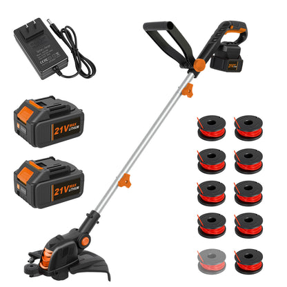 CATGOOD 12 Inch Weed Eater, 4AH Battery Powered Weed Wacker with 9650 RPM High-Efficiency Motor