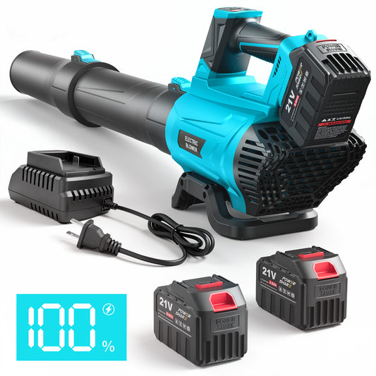 Cordless Leaf Blower, 5 Speed Leaf Blower with Trubo Mode , 650CFM Handheld Leaf Blower with 2¡Á6.0Ah Batteries, Lightweight, for Lawn, Patio, Yard and Dust Cleaning