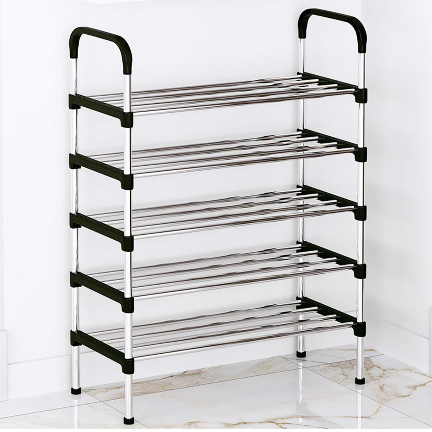 6-Tier Multifunctional Shoe Rack, Easy-to-Assemble Multi-Layer Shoe Storage Shelf for Hallways, Bedrooms, Bathrooms, Offices, and Living Rooms