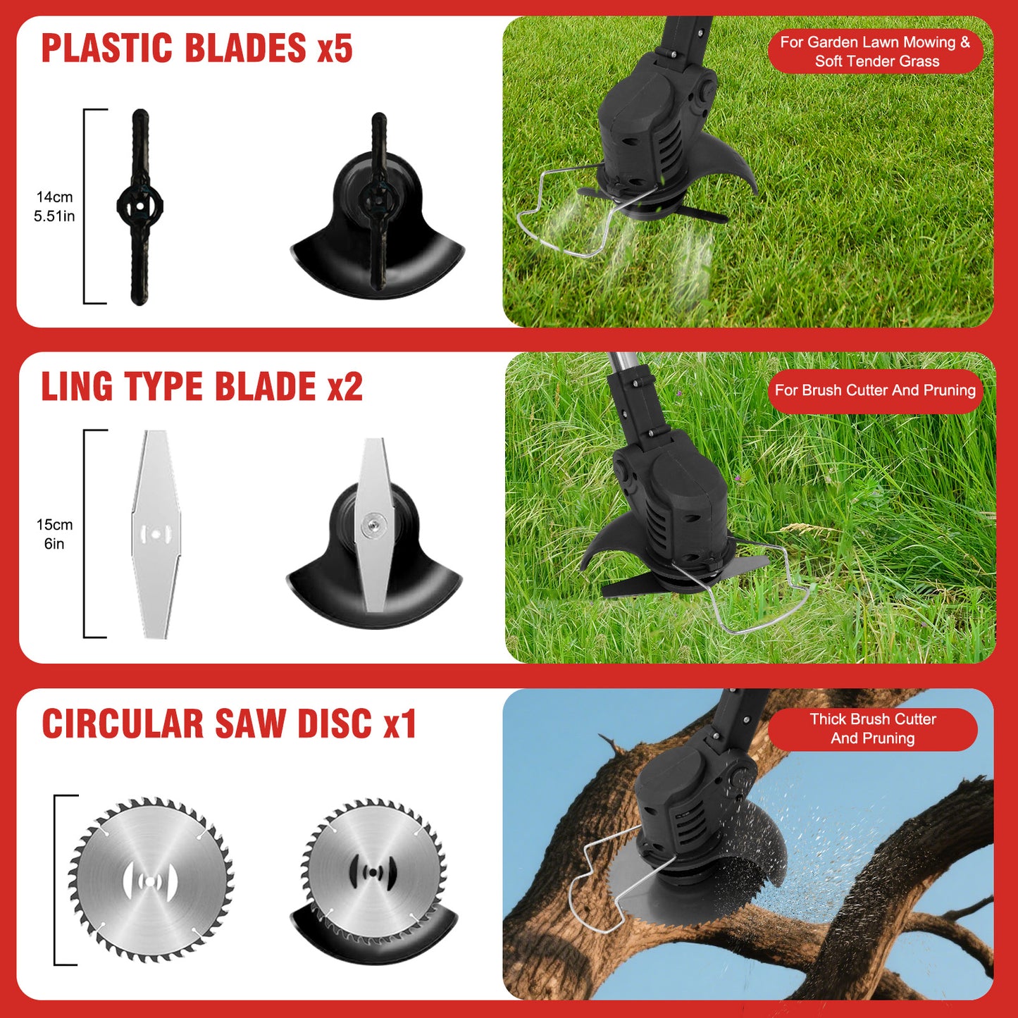 21V Cordless String Trimmer, 3Ah Battery Weed Wacker with Fast Charger, Battery Powered Weed Eater , 3-in-1 Electric Lawn Mower Grass Trimmer and Edger Lawn Tool, Black