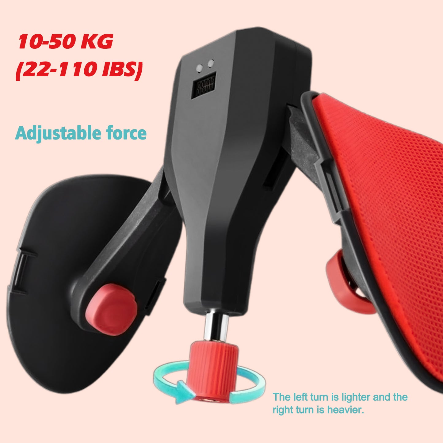 Thigh Master, Adjustable Resistance, 25-110LBS and Inner Thigh Strength Exercise Equipment Hip Shaper Trainer Machine for Men & Women