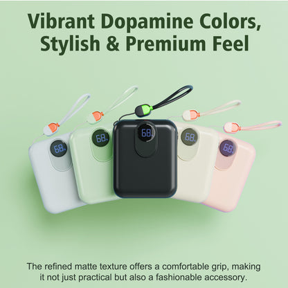 CATGOOD Magnetic Portable Charger, 10,000mAh Wireless Power Bank with USB-C Cable, Magnetic Battery Pack for iPhone 17/16/15/14/13/12 Series (Green)
