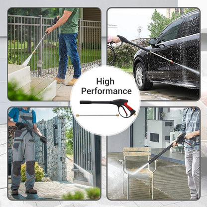 CATGOOD 4000 PSI Pressure Washer Gun with Extension Wand, Pressure Washer Wand with 50FT Hose and 5 Quick Connect Nozzles, Power Washer Gun Handle Car Wash Spray Gun Kit, 5 Spray Patterns
