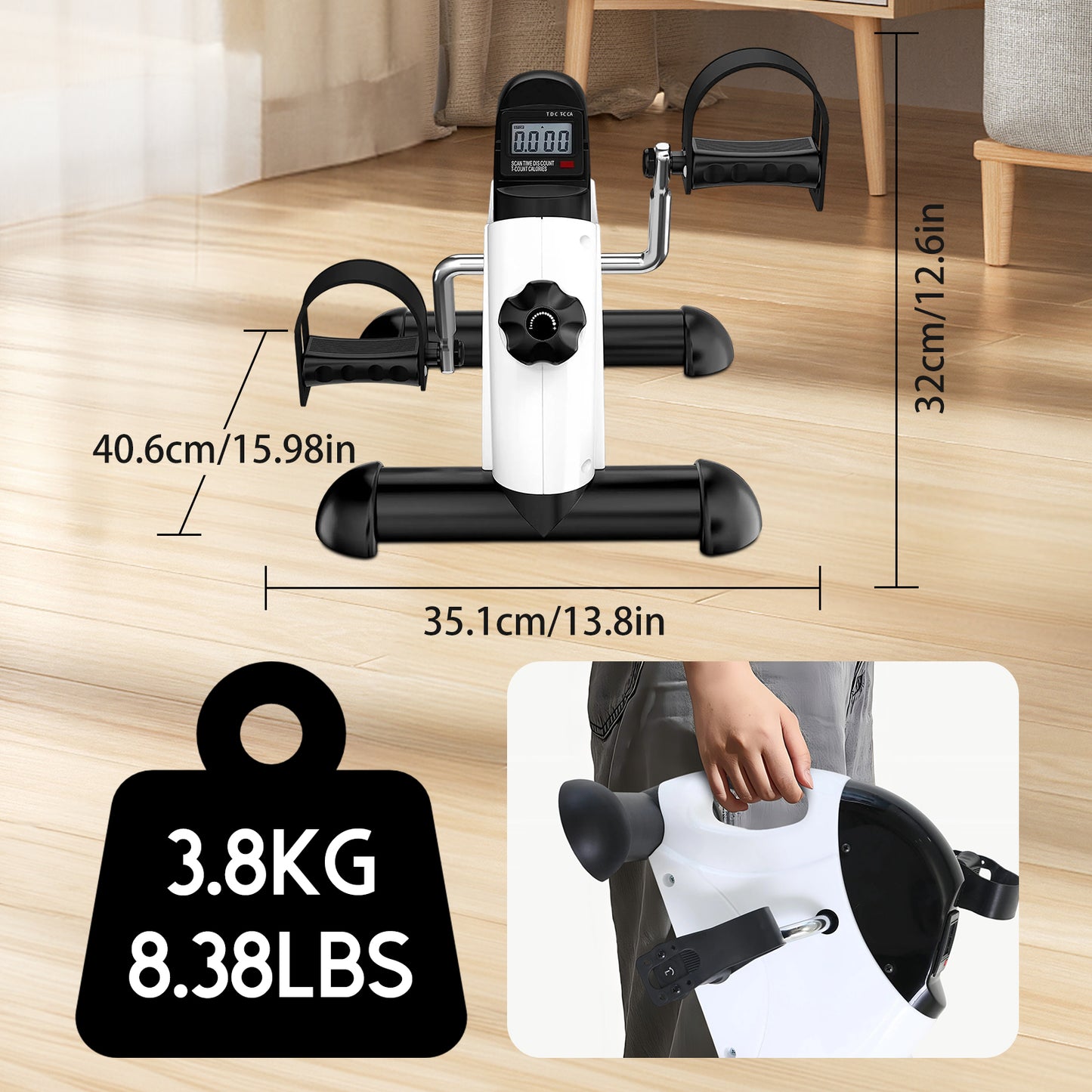Toner H-Party Store Pedal Exerciser Training Device Mini Exercise Bike