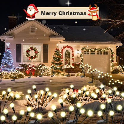 TopZoo Solar Garden Lights Outdoor Decorative, 12 Pack Swaying Firefly Lights, Garden Stake Lights for Pathway, Outside Yard, Patio, Party, Planter, Christmas Decoration, 96 LED Waterproof Warm White