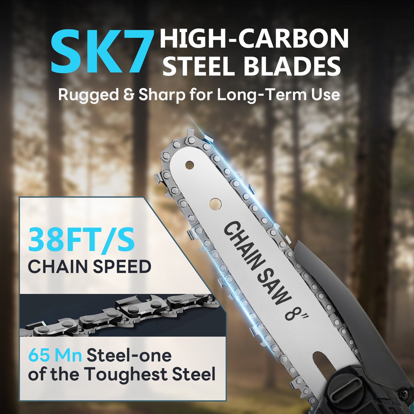 4-in-1 Cordless Pole Saw & Electric Pruning Shears, 8.53FT Telescoping Pole 180¡ã Rotating Head, 8 inch Cordless Tree Trimmer with 2¡Á4.0Ah Batteries for Garden Pruning