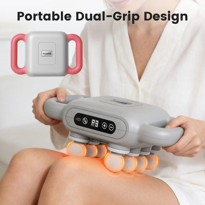CATGOOD Massage Gun, 8 Head Massage Gun Deep Tissue 6 Speeds Percussion Muscle Massager 1200mAh Battery Type-C Charging Super Quiet Massage Gun, Neck Massager for Pain Relief for Men & Women
