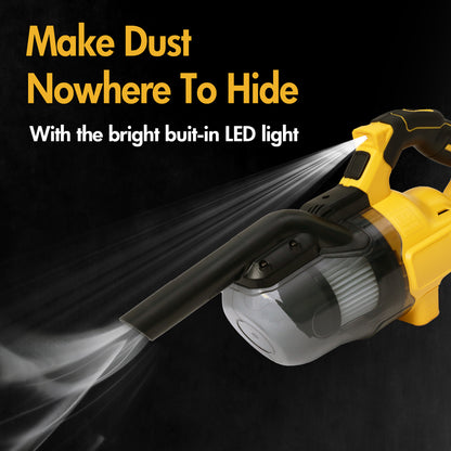 Cordless Handheld Vacuum for Makita Battery, 5-in-1 Car Vacuum Cleaner with 4.0Ah Battery and Charger for Floor Carpet, Yellow