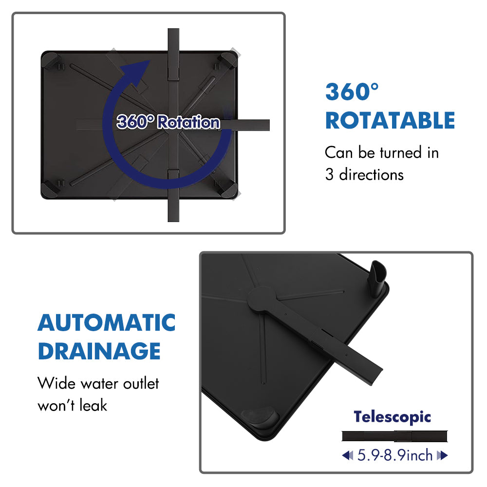 Dish Rack Dish Drainers for Kitchen Counter, Dish Rack with Drain , Dish Drying Rack Drain with Utensil Holder, Cup Holder, Kitchen Dishes Storage and Organizers
