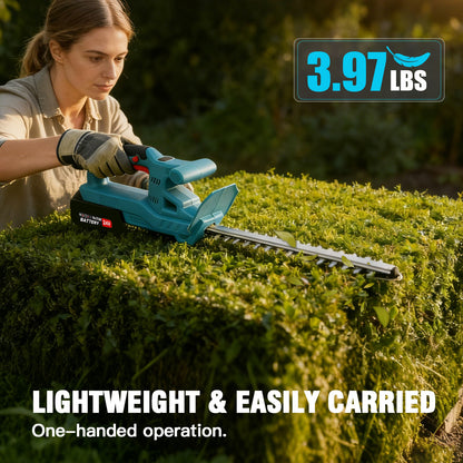 Baokaler 21V Cordless Hedge Trimmer, 20 Inch Hedge Trimmer for Bush Shrub Cutting, 3.0 AhBattery and Charger Included