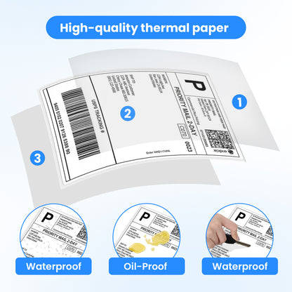 500 Pack 4x6 Thermal Shipping Labels, Direct Print Paper for Mailing & Shipping Packages