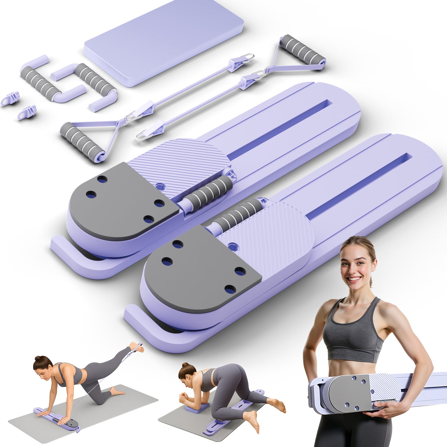 Rican Pilates Board, Ab Machines for Exercise, Abdominal Board, Pilates Reformer, Ab Core Trainer Machine, Abs Workout Equipment, Yoga Board, Pilates Board for Home Workout