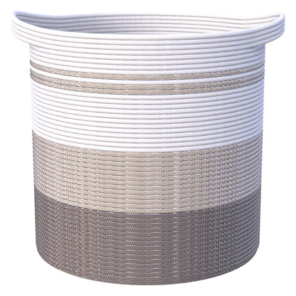 83L Extra Large 20x18 Inches Decorative Woven Cotton Rope Basket, Tall Laundry Basket Hamper, Blanket Basket for Living Room, Round Storage Baskets for Pillows, Towels