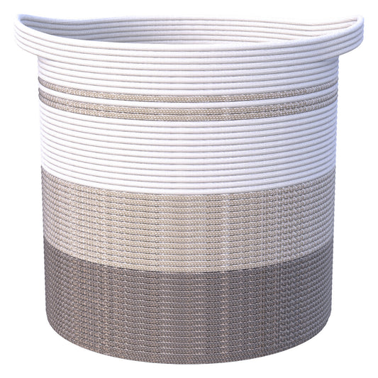 83L Extra Large 20x18 Inches Decorative Woven Cotton Rope Basket, Tall Laundry Basket Hamper, Blanket Basket for Living Room, Round Storage Baskets for Pillows, Towels