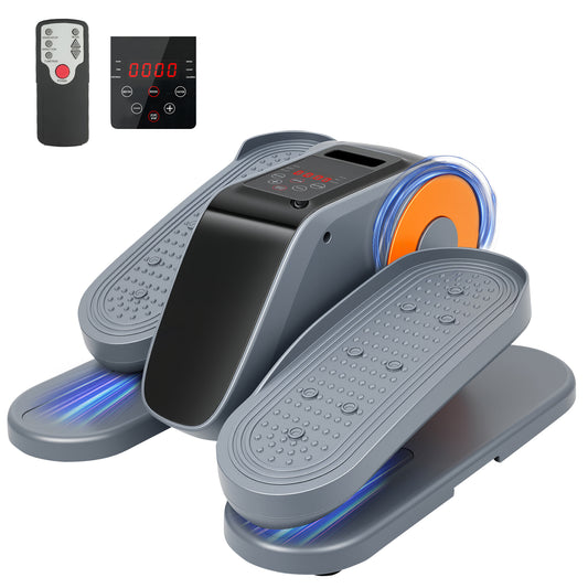 Under Desk Elliptical Machine, Quiet & Portable Leg Ellipse Exerciser with Remote Control & 12 Adjustable Speeds, Elliptical Exercise Machine with Dual Modes for Home Office Fitness
