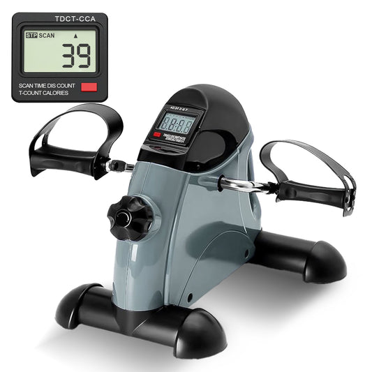 Mini Exercise Bike, Portable Mini Cycle Exercise Bike with Digital Display, Under Desk Bike Pedal Exerciser Stepper for Home Office Senior