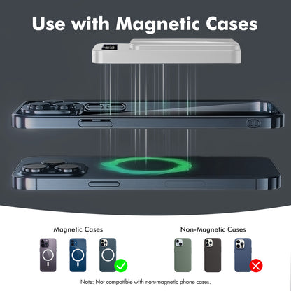 Portable Charger, 10000mAh 2 in 1 Wireless Power Bank with LED Power Display, Magnetic Portable Charger, Fast Charging 22.5W Battery Pack, Power Bank For iPhone, Battery Bank For Apple Series