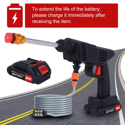 288VF Cordless Pressure Washer with 2 Batteries and Charger, Portable Electric Power Washer, Water Pressure Machine Spray Gun for Home