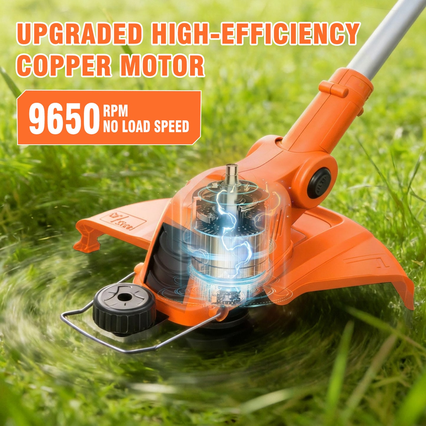 CATGOOD 12" Electric String Trimmer, Cordless Battery Powered Weed Eater, 3-in-1 Cordless Grass Trimmer Edger
