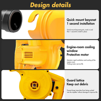 BAOKALER Cordless Mini Leaf Blower 20V Max Battery, Handle Electric Blower and Vacuum Cleaner with 2 Battery for Pet Hair,Crumb,Dust Cleaning