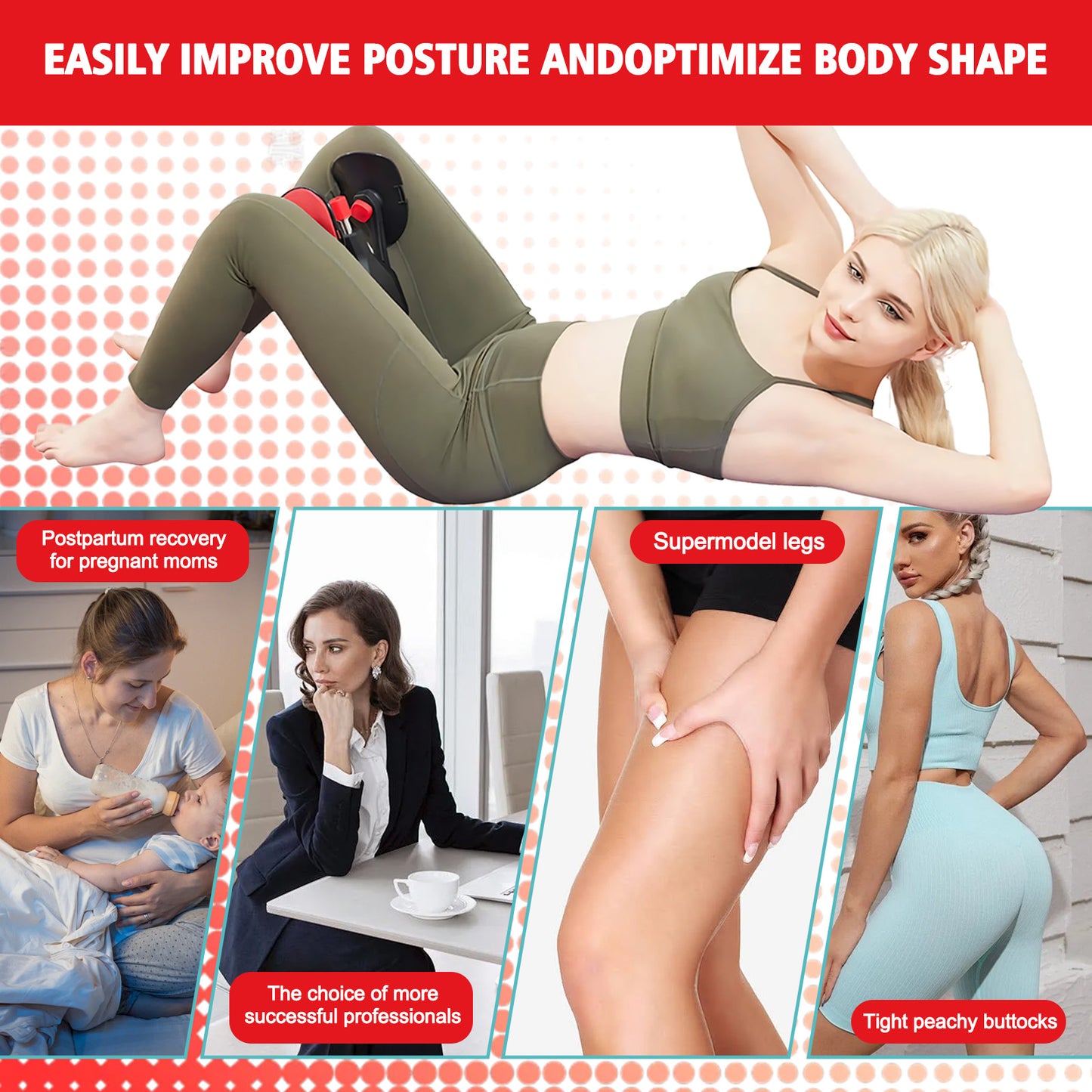 Thigh Master, Adjustable Resistance 10-77LBS and Inner Thigh Strength Exercise Equipment Hip Shaper Trainer Machine for Men & Women