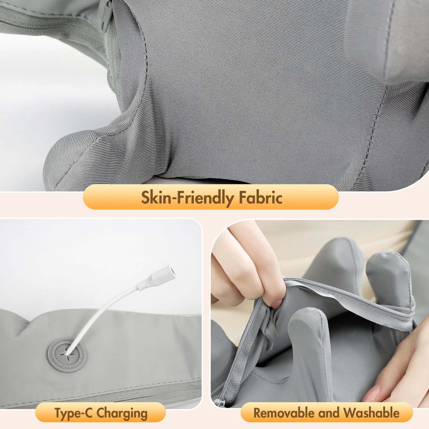 Cordless Neck and Shoulder Massager with Heat, Deep Tissue Upgraded 4D Shiatsu Massage Pillow for Back, Neck, and Shoulders, Perfect Gift for Men, Women, Moms, and Dads