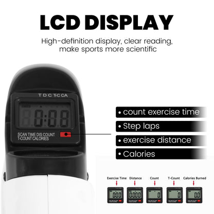 Under Desk Exercise Bike,Stationary Foot Pedal Exerciser,Portable Mini Exercise Bike with LCD Screen Displays for Leg/Arm Fitness and Health,White