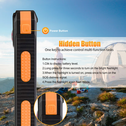 CATGOOD 10000mAh Portable Solar Charger for iphone and Android Power Bank with Dual 5V USB Ports for Outdoor Camping Hiking(Orange)